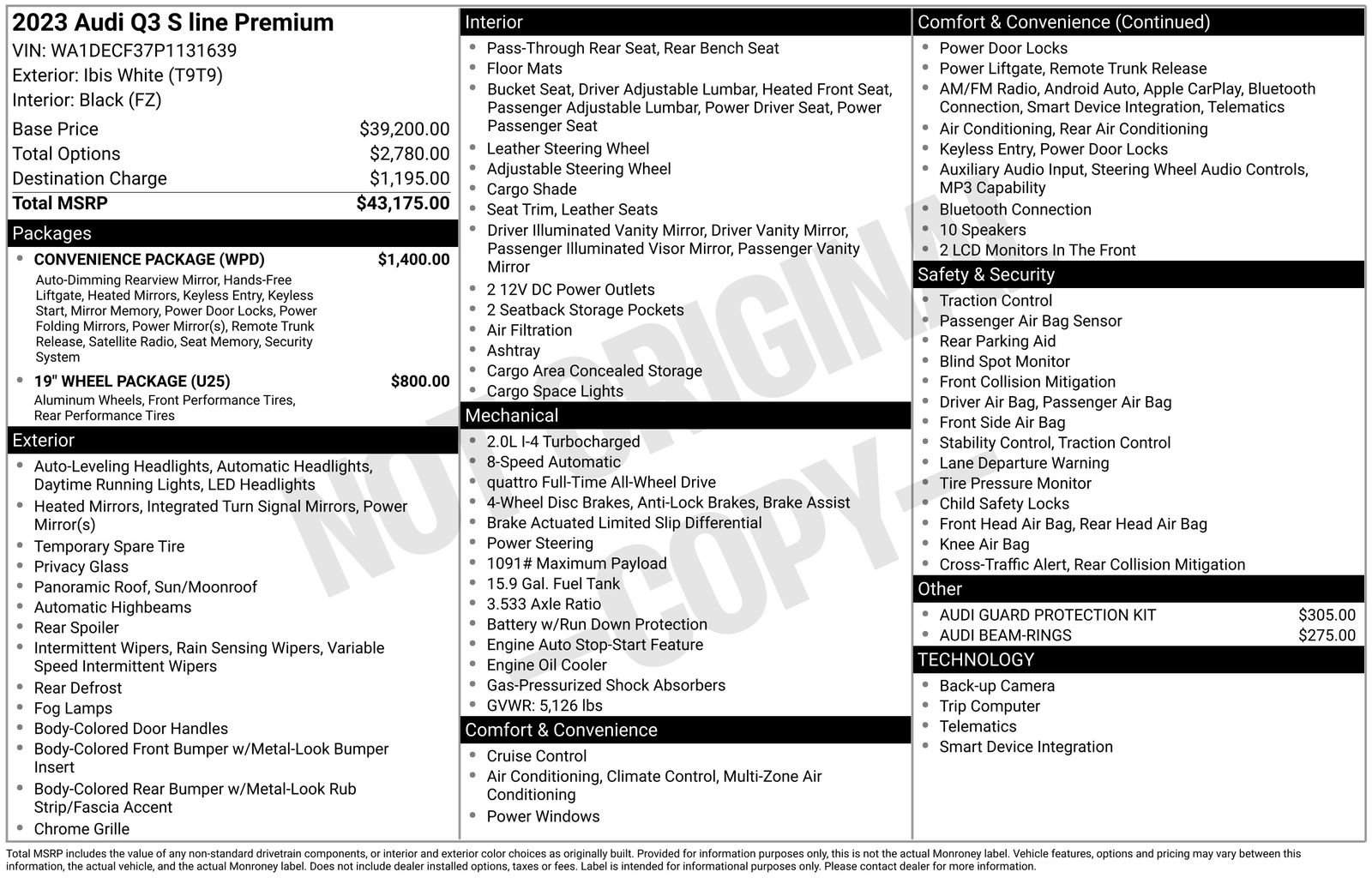 Used 2023 Audi Q3 2.0T Premium w/ Convenience Package image 15