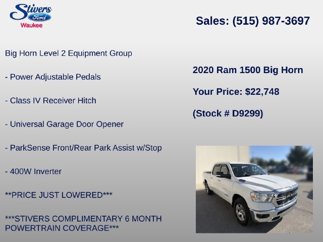 Used 2020 RAM 1500 Big Horn AWD/4WD image 28