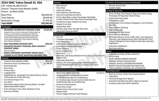 Used 2024 GMC Yukon XL Denali w/ Advanced Technology Package image 4