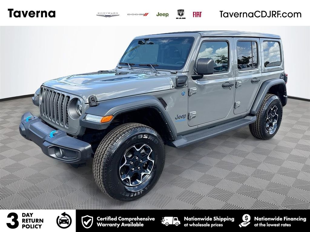Used 2022 Jeep Wrangler Unlimited Rubicon 4xe w/ Safety Group AWD/4WD image 1