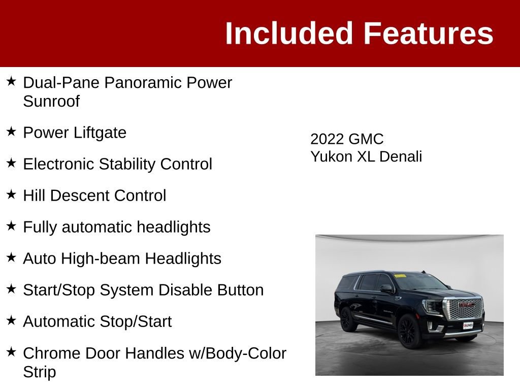 Used 2022 GMC Yukon XL Denali AWD/4WD image 4