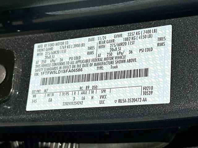Used 2025 Ford F150 Lariat w/ Equipment Group 501A Mid AWD/4WD image 32