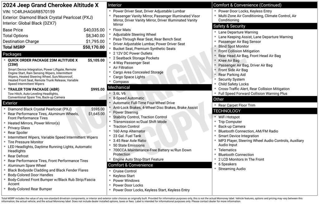 Used 2024 Jeep Grand Cherokee Altitude AWD/4WD image 13