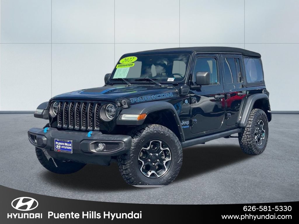 Used 2022 Jeep Wrangler Unlimited Rubicon 4xe w/ Safety Group AWD/4WD image 1