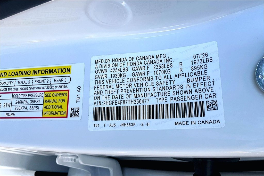 Certified 2026 Honda Civic Sport Touring image 14