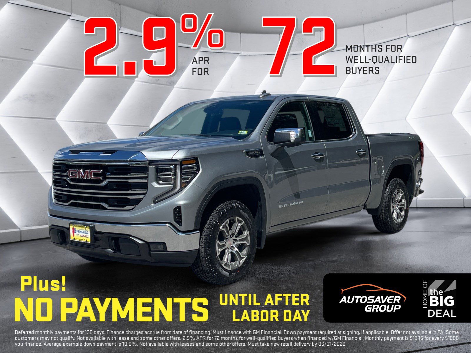 New 2026 GMC Sierra 1500 SLT AWD/4WD image 1