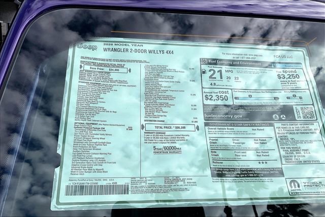 New 2026 Jeep Wrangler Willys AWD/4WD image 16