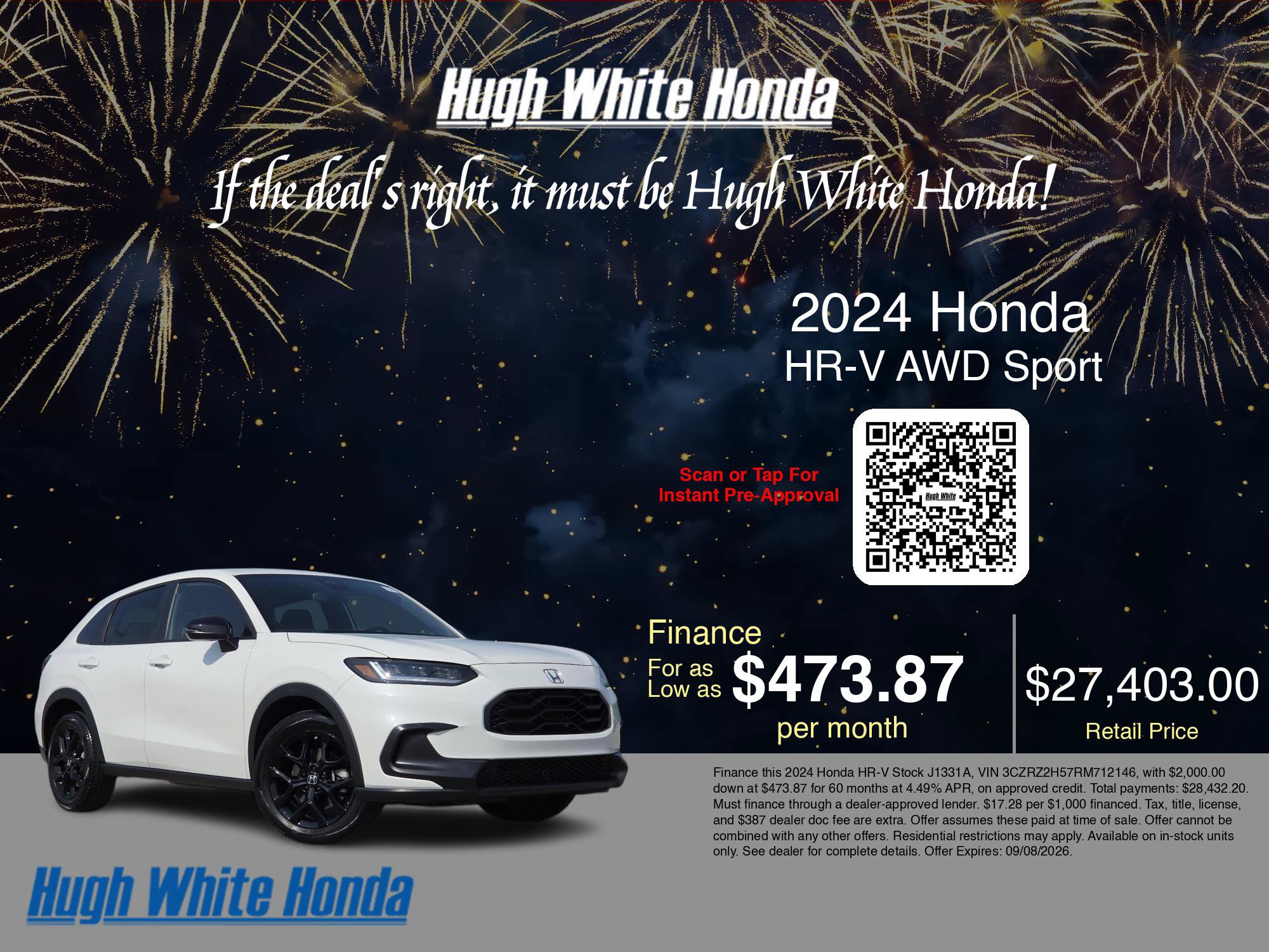 Used 2024 Honda HR-V Sport image 3