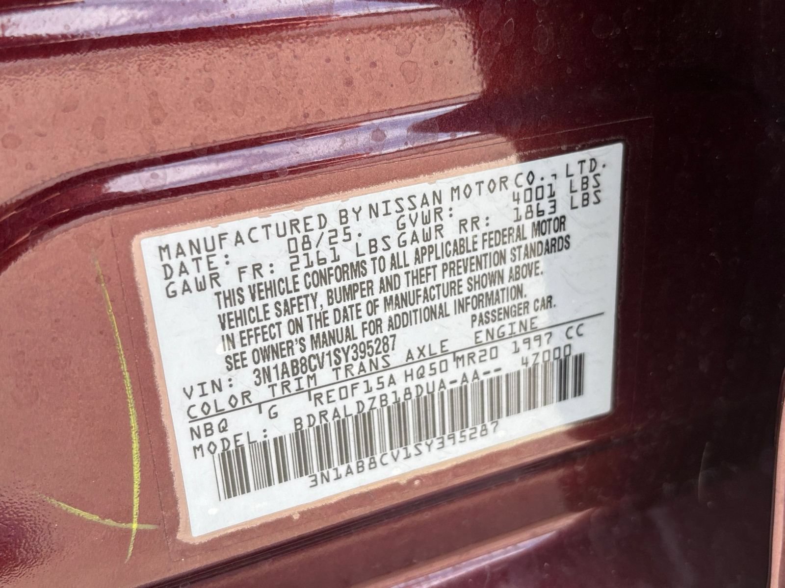 Used 2025 Nissan Sentra SV FWD image 28