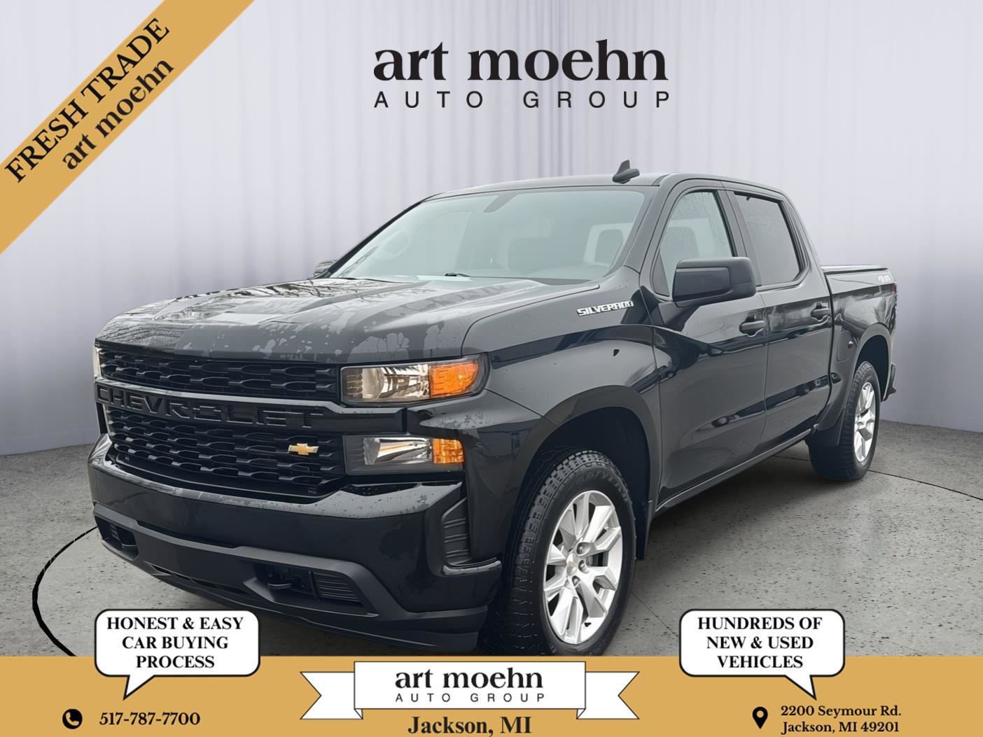 Used 2021 Chevrolet Silverado 1500 Custom image 1