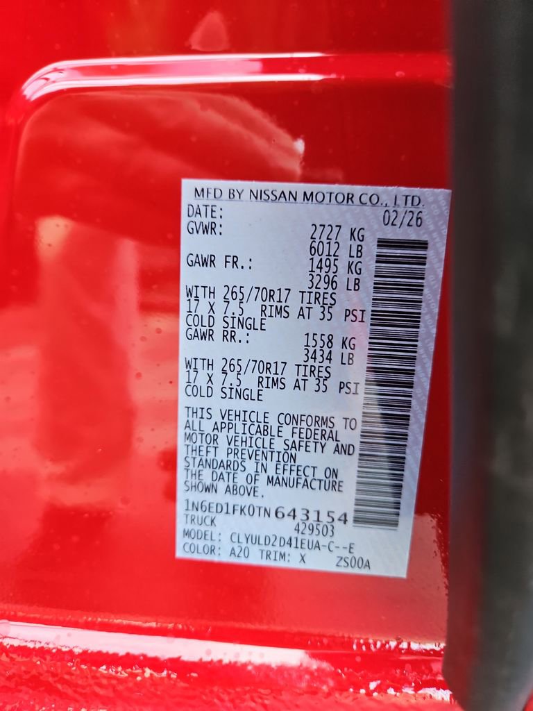 New 2026 Nissan Frontier PRO-4X image 28