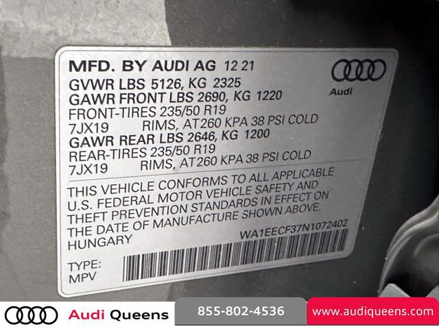 Used 2022 Audi Q3 2.0T Premium Plus w/ Premium Plus Package image 37