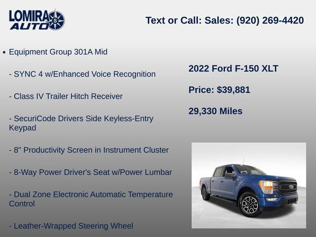 Used 2022 Ford F150 XLT w/ Equipment Group 301A Mid AWD/4WD image 8