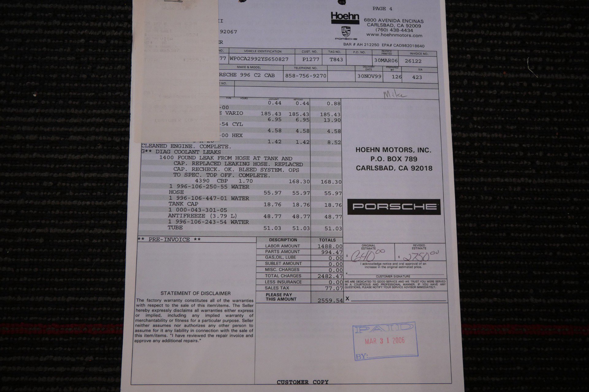 Used 2000 Porsche 911 Cabriolet image 54