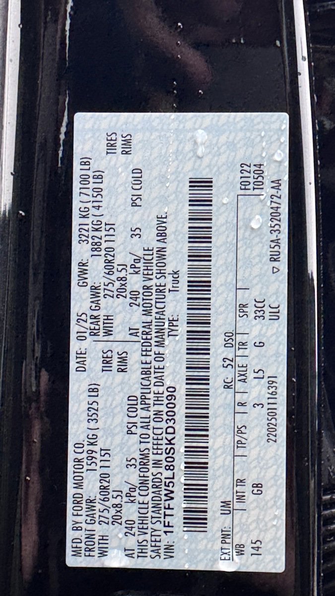 New 2025 Ford F150 Lariat w/ Equipment Group 501A Mid image 14