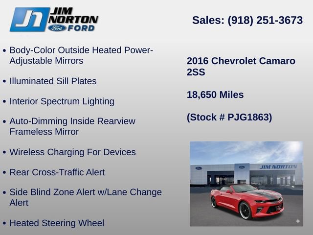 Used 2016 Chevrolet Camaro SS RWD image 39