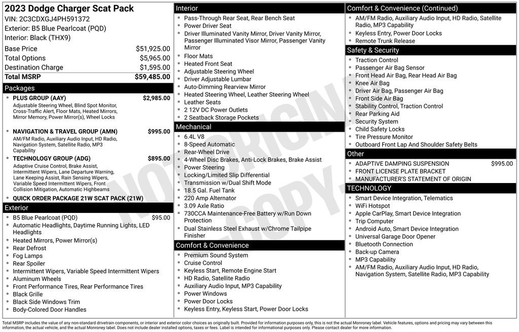 Used 2023 Dodge Charger Scat Pack w/ Plus Group image 9