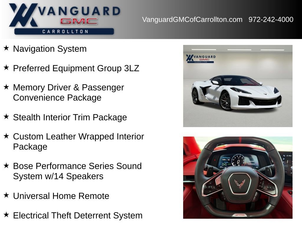 Used 2024 Chevrolet Corvette Z06 w/ Stealth Interior Trim Package RWD image 6