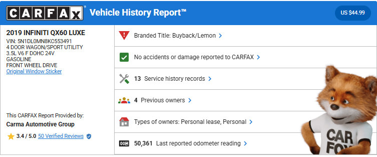 Used 2019 INFINITI QX60 Luxe image 14