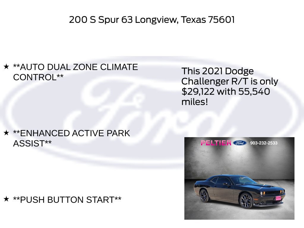 Used 2021 Dodge Challenger R/T w/ Blacktop Package RWD image 11