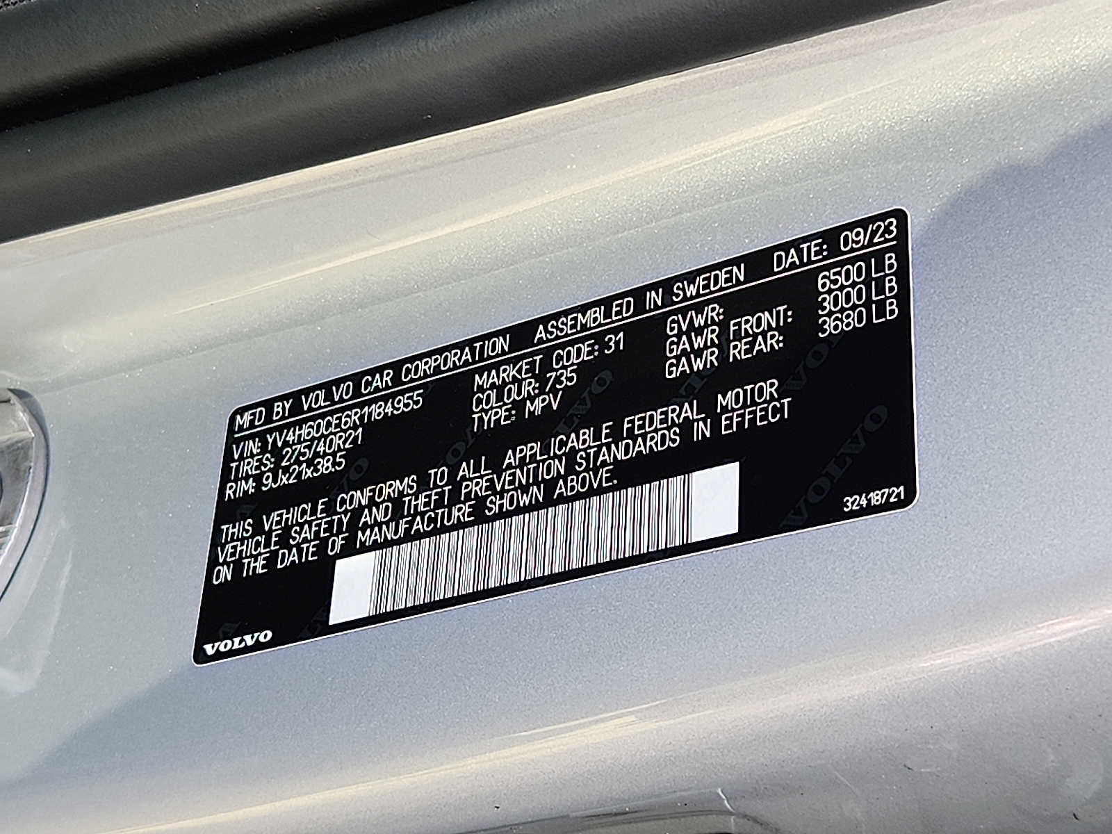 Certified 2024 Volvo XC90 T8 Plus image 25