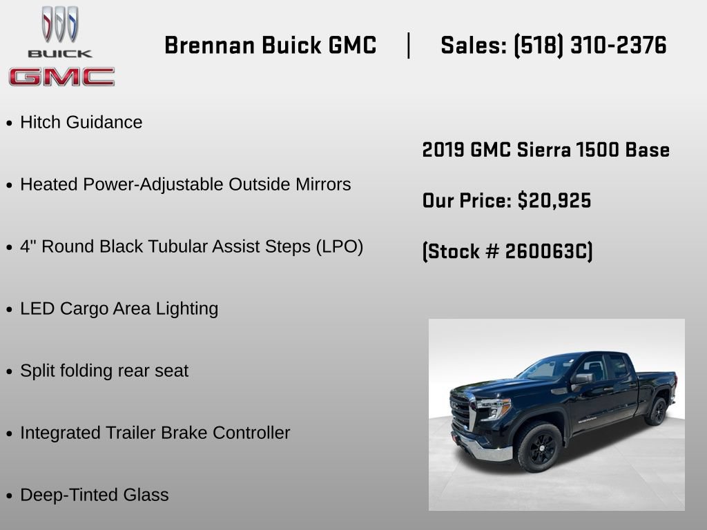 Certified 2019 GMC Sierra 1500 4x4 Double Cab w/ Convenience Package image 18