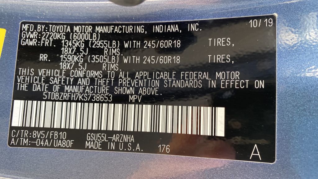Used 2019 Toyota Highlander LE AWD/4WD image 29