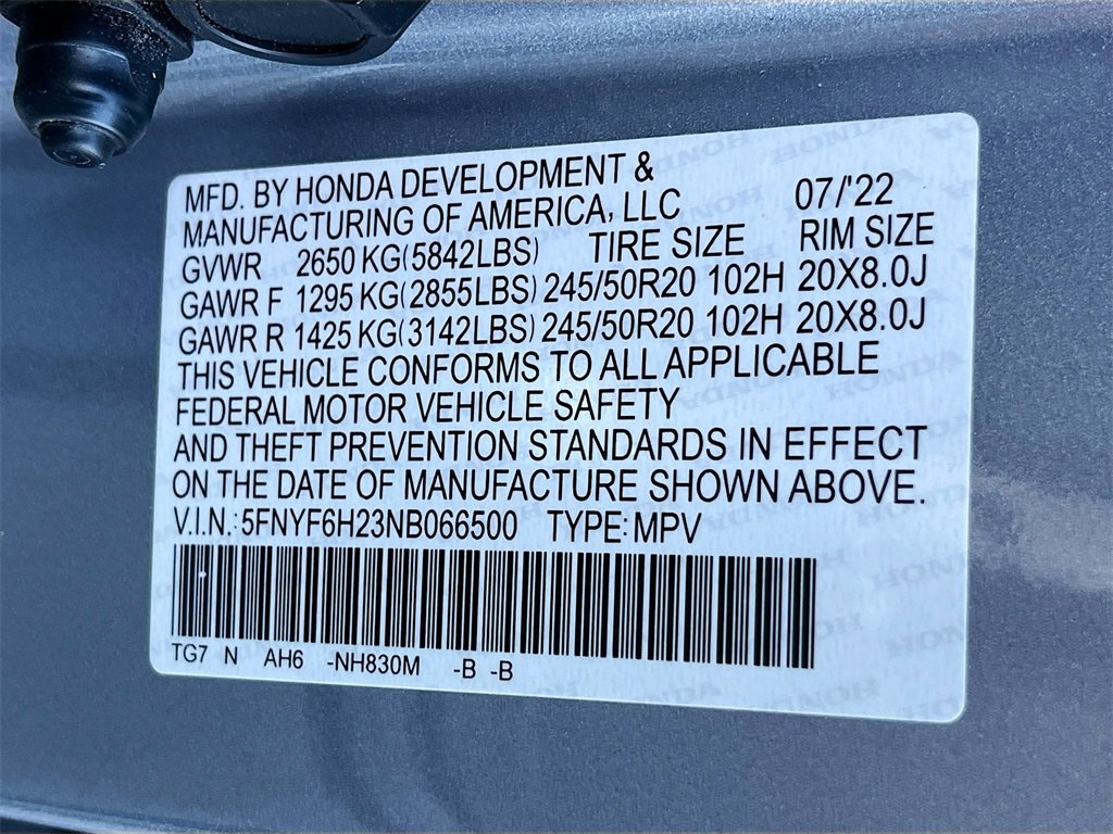 Used 2022 Honda Pilot Special Edition image 35