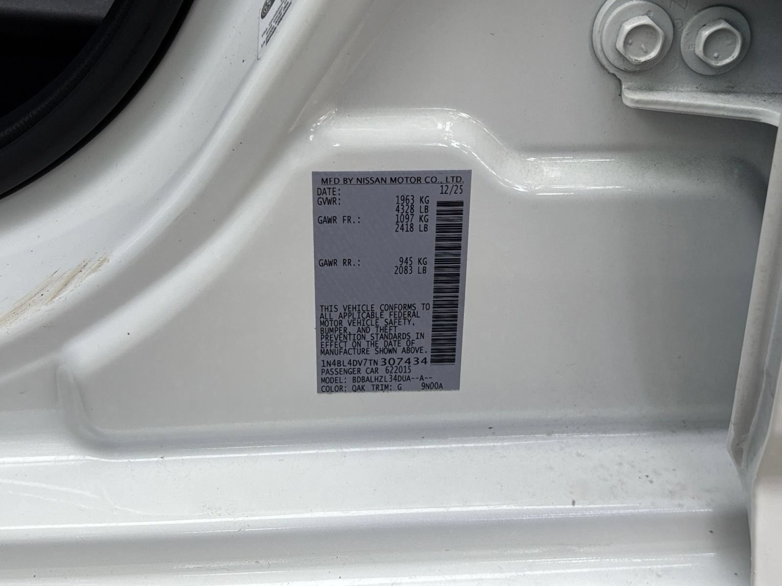 Used 2026 Nissan Altima 2.5 SV FWD image 29