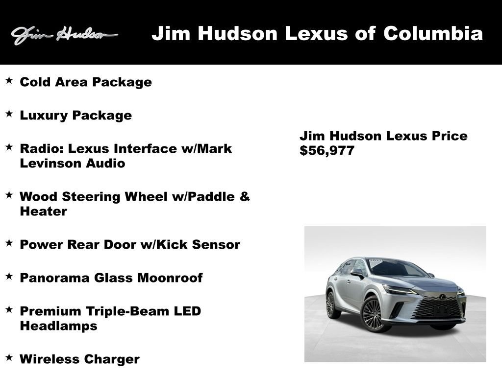 Certified 2023 Lexus RX 350 w/ Cold Area Package AWD/4WD image 4