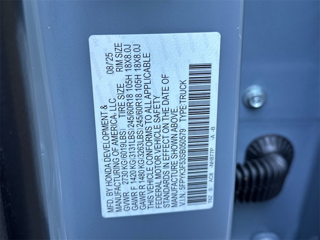New 2025 Honda Ridgeline RTL image 35