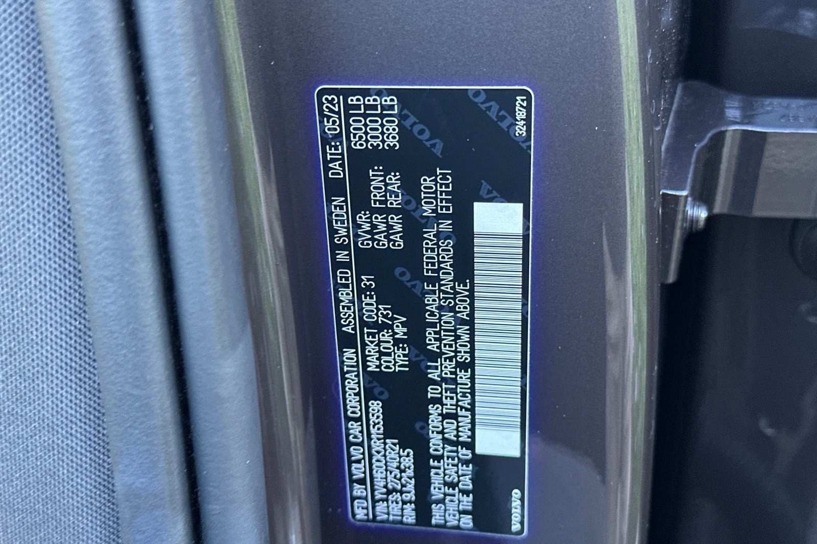 Certified 2024 Volvo XC90 T8 Core w/ Protection Package Premier image 35