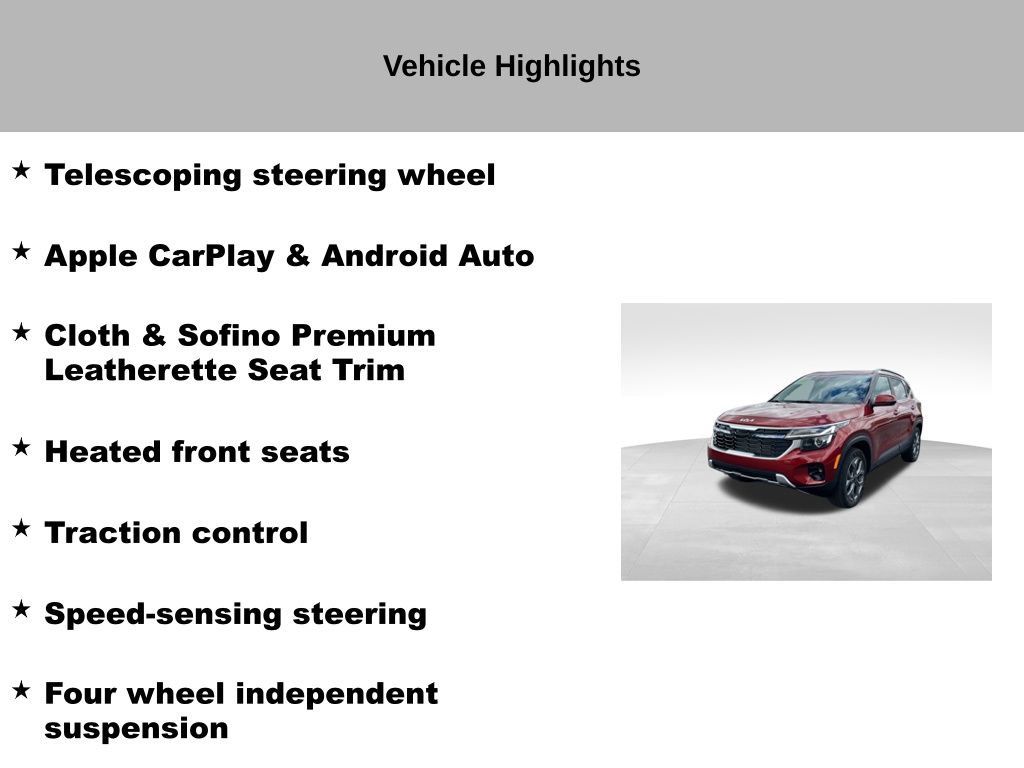 Certified 2024 Kia Seltos S AWD/4WD image 55