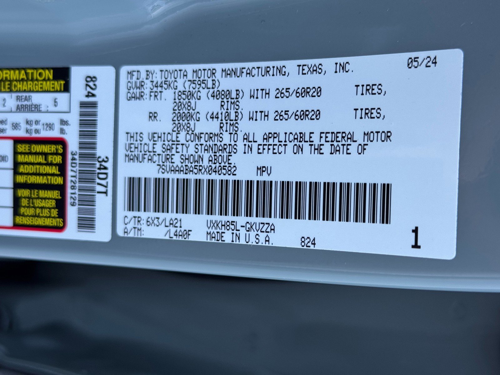 Used 2024 Toyota Sequoia Platinum image 51