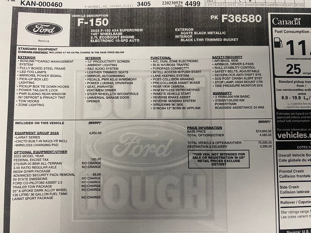 Used 2023 Ford F150 Lariat w/ Equipment Group 502A High image 33