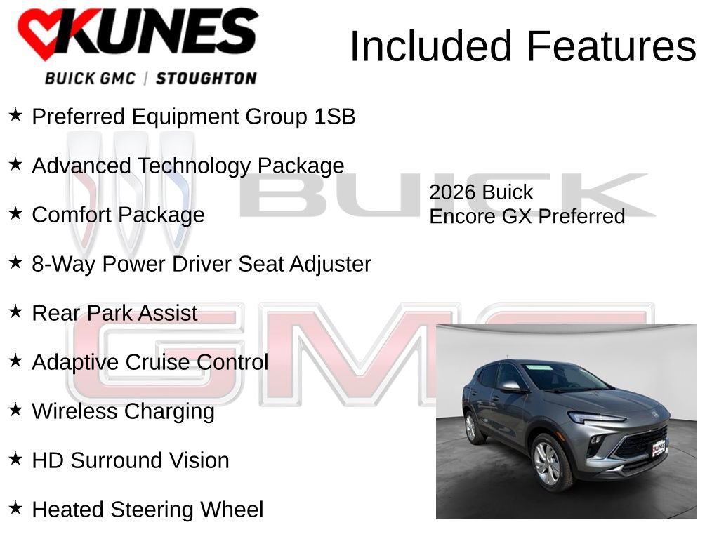 New 2026 Buick Encore GX Preferred w/ Advanced Technology Package AWD/4WD image 2