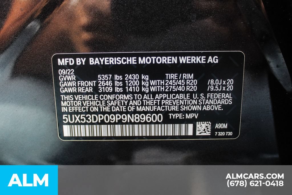 Used 2023 BMW X3 xDrive30i w/ M Sport Package AWD/4WD image 42