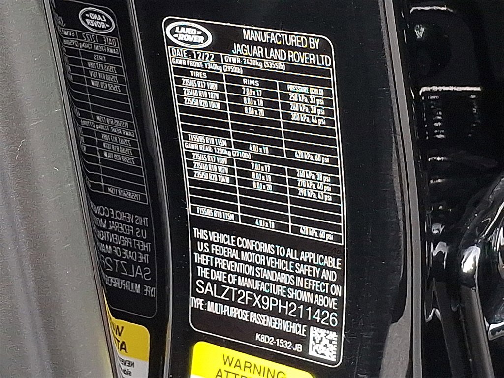 Certified 2023 Land Rover Range Rover Evoque R-Dynamic S image 26