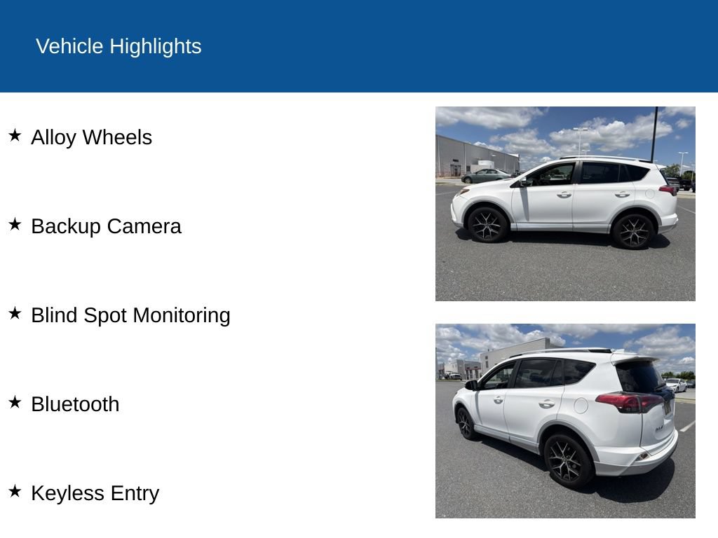 Used 2016 Toyota RAV4 SE w/ Advanced Technology Package AWD/4WD image 2
