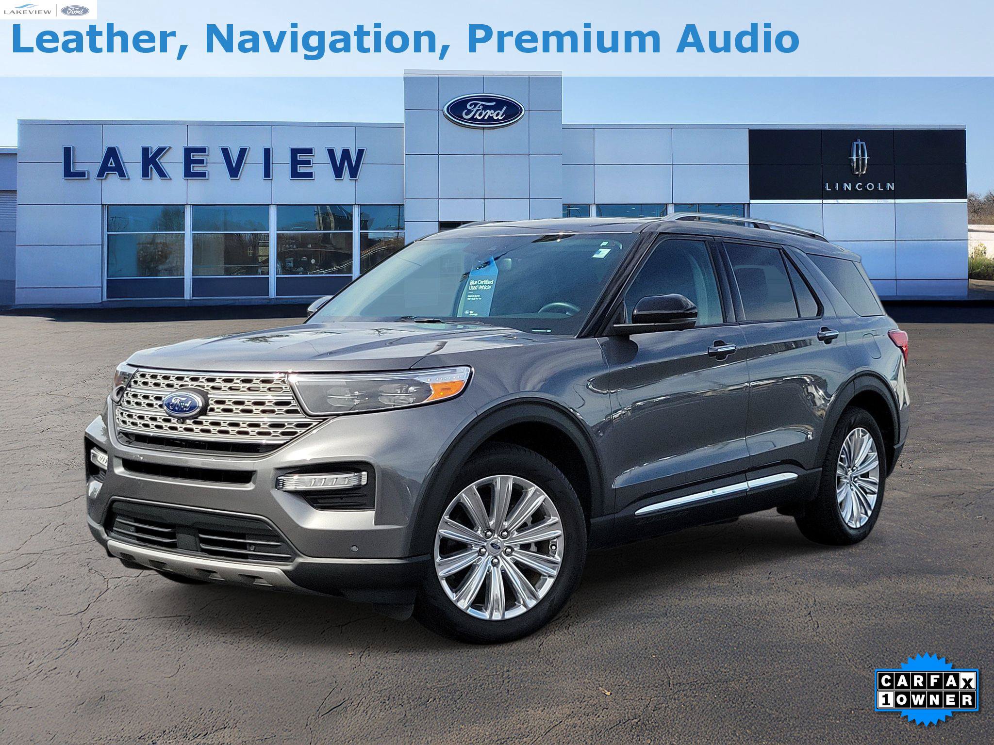 Certified 2023 Ford Explorer Limited w/ Limited Technology Package RWD image 1