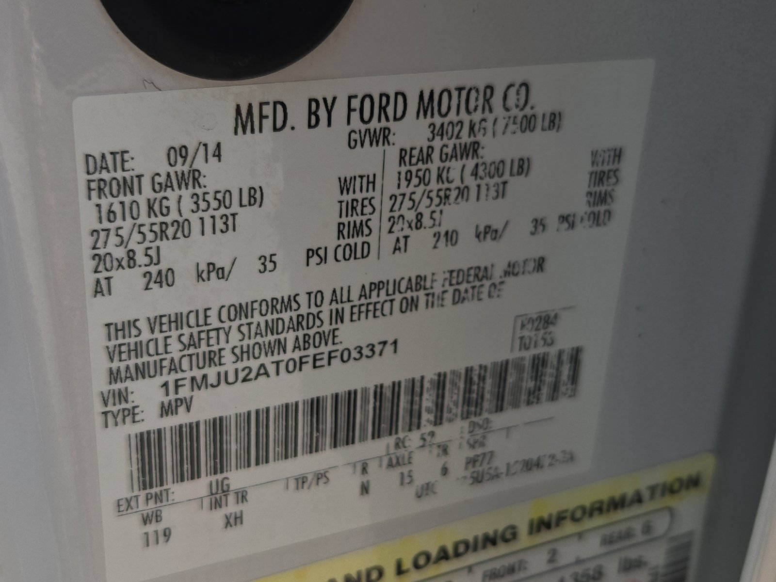 Used 2015 Ford Expedition Limited w/ Equipment Group 301A AWD/4WD image 28