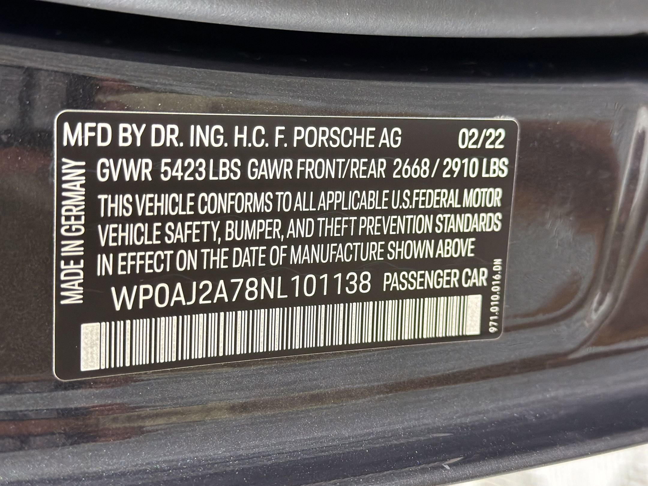 Certified 2022 Porsche Panamera 4 Platinum Edition AWD/4WD image 22