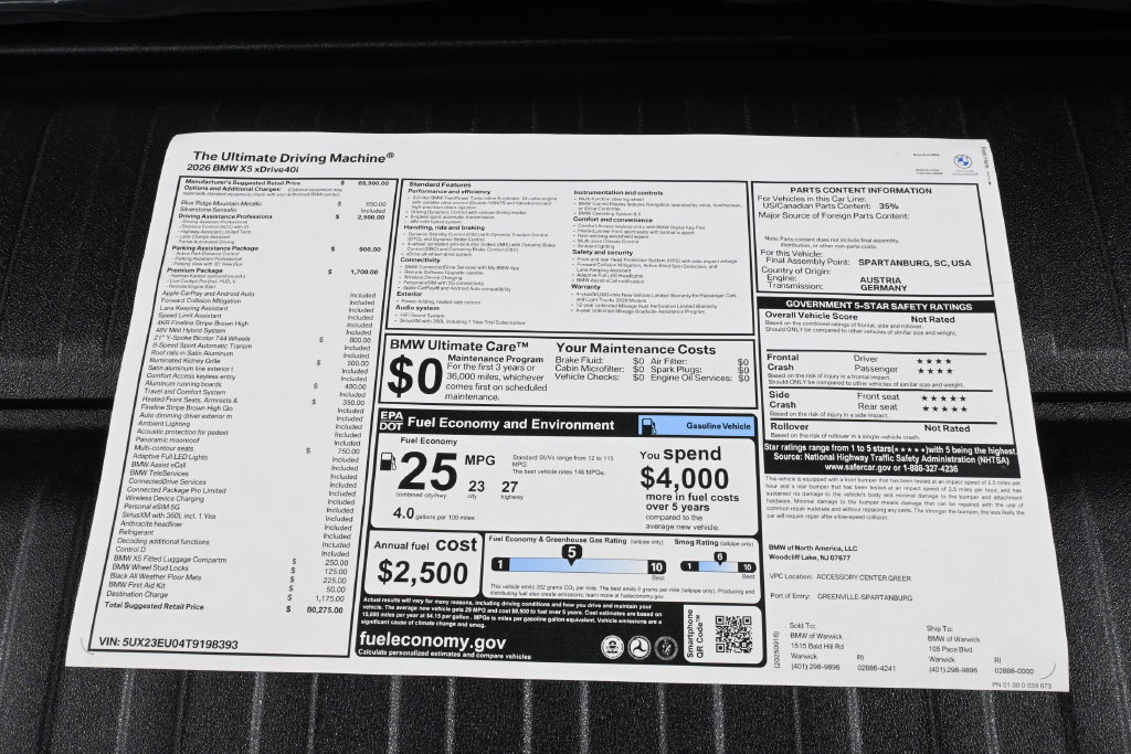 Used 2026 BMW X5 xDrive40i AWD/4WD image 39