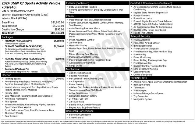Used 2024 BMW X7 xDrive40i w/ Premium Package image 6