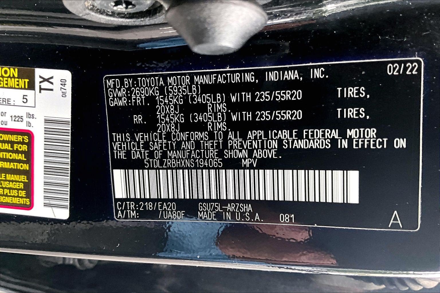 Used 2022 Toyota Highlander XSE AWD/4WD image 31