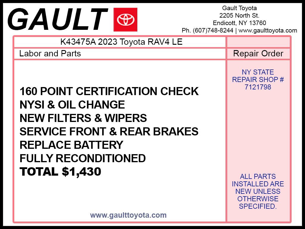 Certified 2023 Toyota RAV4 LE image 2