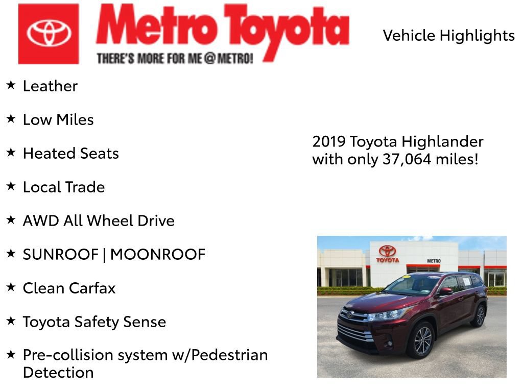Certified 2019 Toyota Highlander XLE AWD/4WD image 7