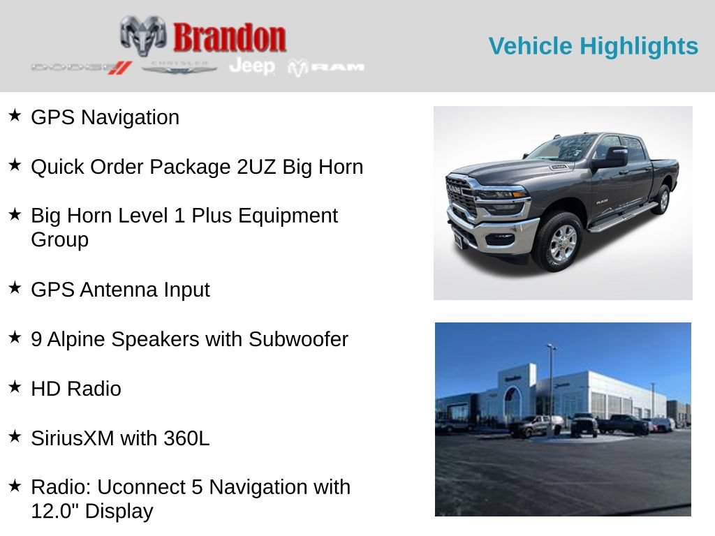 Used 2026 RAM 2500 Big Horn AWD/4WD image 2