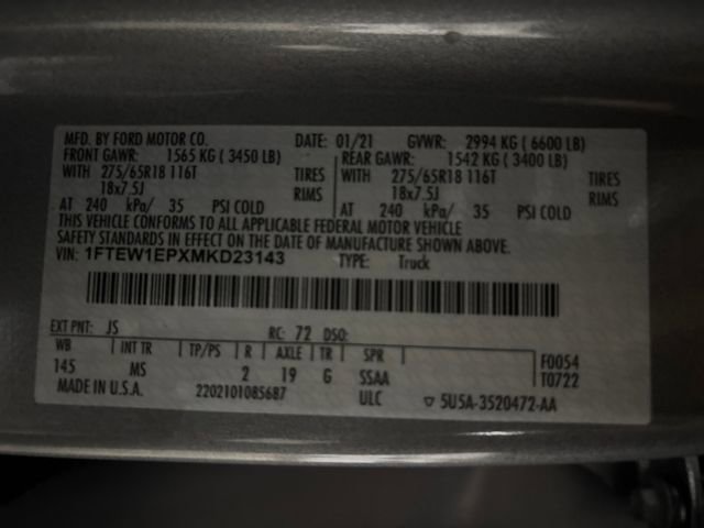 Used 2021 Ford F150 XLT w/ Equipment Group 302A High image 33