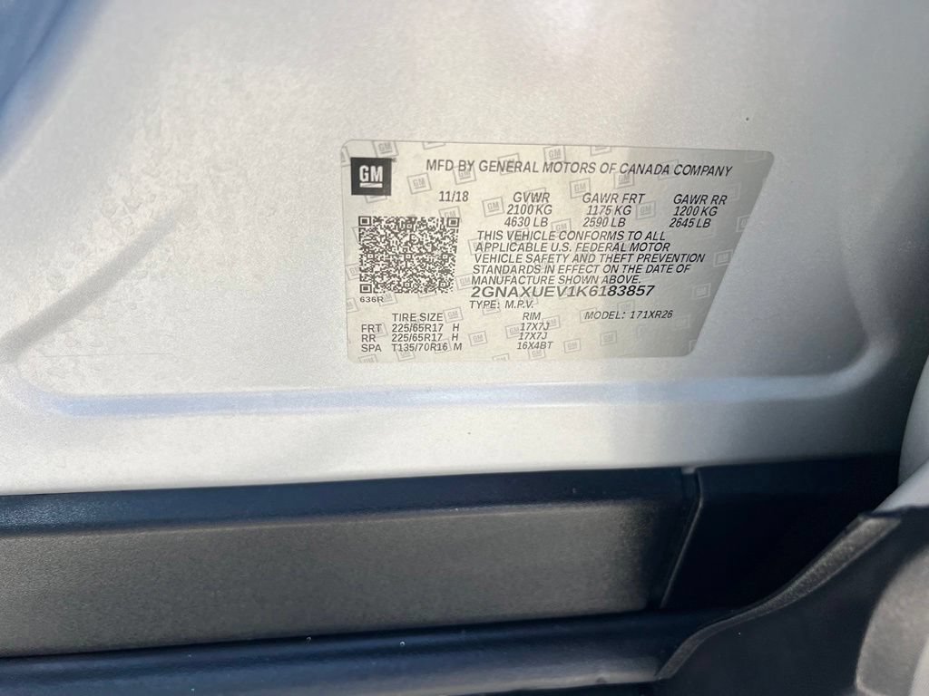 Used 2019 Chevrolet Equinox LT AWD/4WD image 15